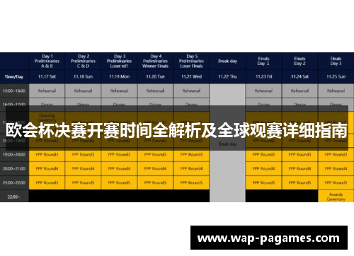 欧会杯决赛开赛时间全解析及全球观赛详细指南